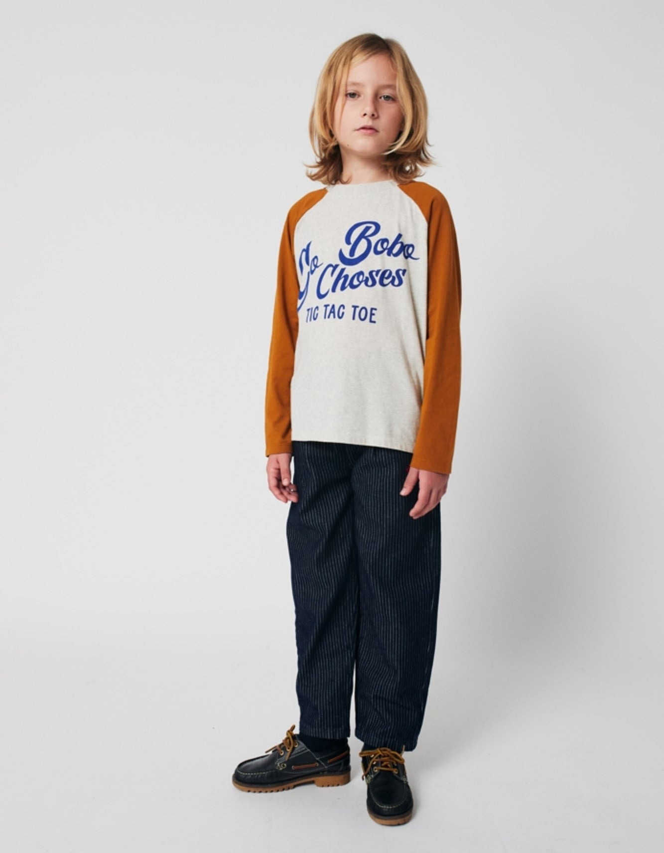 BOBO CHOSES Go Bobo Ranglan Sleeves T-shirt