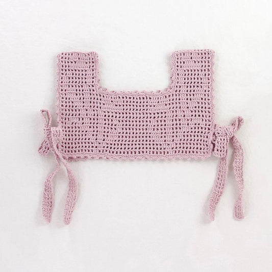 Iver & Isla Botanical Crochet Pinny in Lilac