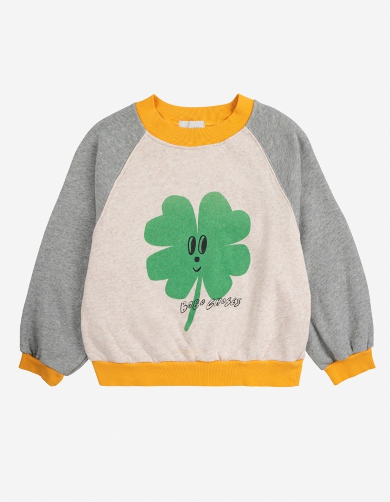 BOBO CHOSES Lucky Clover Ranglan Sweatshirt