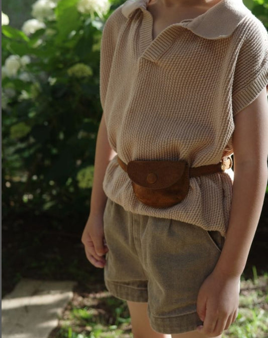 ECRIN SUEDE COIN BAG (brown)